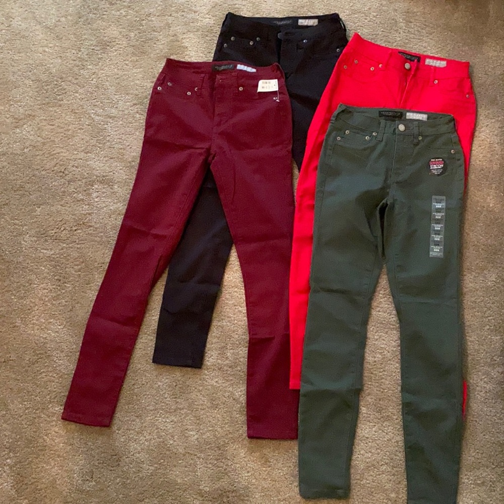 Womens lot of 4 Aeropostale size 00 pants